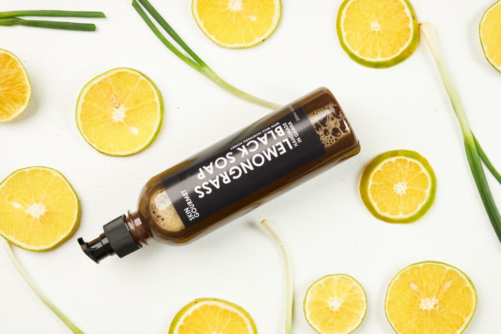 lemon grass black soap